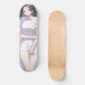Schattigee verpleegster Anime Skateboard (Voorkant)