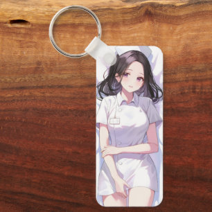 Schattigee verpleegster Anime Sleutelhanger