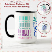 Schattigee Verpleegster Kerstcadeau aangepaste naa Mok