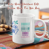 Schattigee Verpleegster Kerstcadeau aangepaste naa Mok