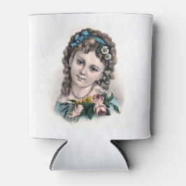 Schattigee Victoriaans Bloemenmeisje Blikjeskoeler