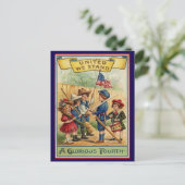 Schattigee Vierde Juli Patriottisch Briefkaart (Staand voorkant)