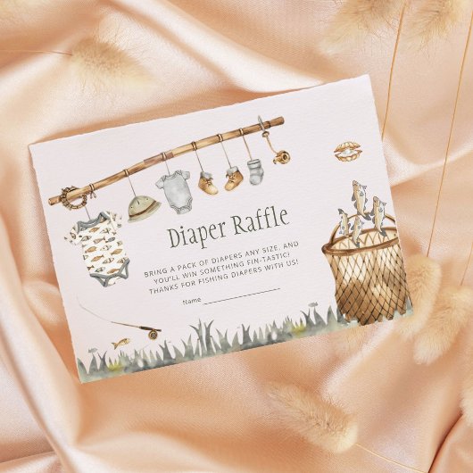 Schattigee Vissen Little Fisherman Diaper Raffle E Informatiekaartje