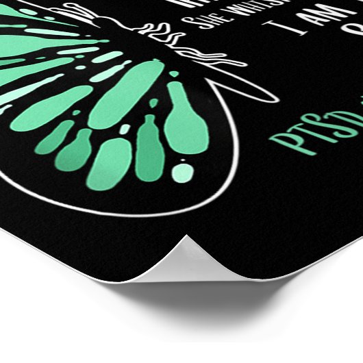 Schattigee vlinder PTSS Depressiepreventie US Army Poster (Hoek)