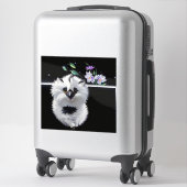 Schattigee vloer sticker (Koffer)