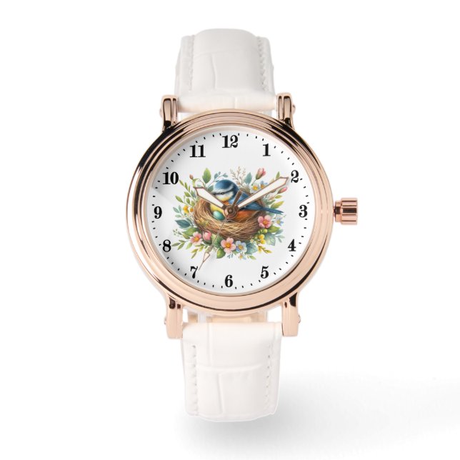 Schattigee vogelliefhebbers vrouwen horloge (Voorkant)