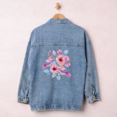 Schattigee Vogels en Bloemen Denim Jacket (Hangar)