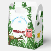Schattigee Vogels Oerwoud Vogelverjaardag Bedankdoosjes (Geopend)