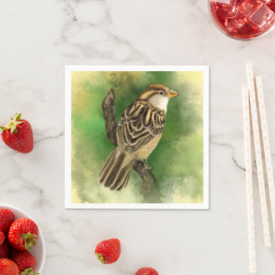 Schattigee vogelservetten servet