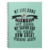 Schattigee vogelzang Hoe groot zijt Gij Hymne Notitieboek (Voorkant)
