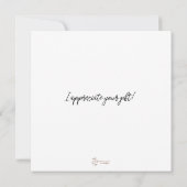 Schattigee vos illustratie dank u kaart (Achterkant)