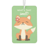 Schattigee vos snuiven de lucht luchtverfrisser (Achterkant)