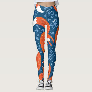 Schattigee vossen:  dierenpatroon leggings