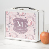 Schattigee vossen modern Schattig meisjesmonogram (In situ)