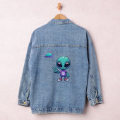 Schattigee Vrede Alien & Ruimteschip Denim Jacket (Hangar)