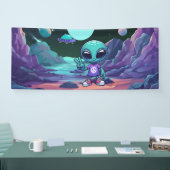 Schattigee Vrede Alien & Ruimteschip Spandoek (Beurs)