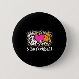 Schattigee Vrede Liefde Bysketbyll Luipaard Print  Ronde Button 5,7 Cm