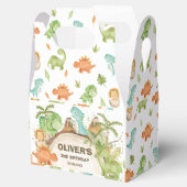 Schattigee Vriendelijke Dinosaurussen 1e Verjaarda Bedankdoosjes (Geopend)