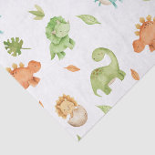 Schattigee Vriendelijke Dinosaurussen T-Rex Decoup Tissuepapier (Detail)