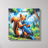 Schattigee vriendschap gestrekte canvas (Voorkant)