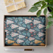 Schattigee vrolijke kerstbomen feestelijk tissuepapier (Geschenk)