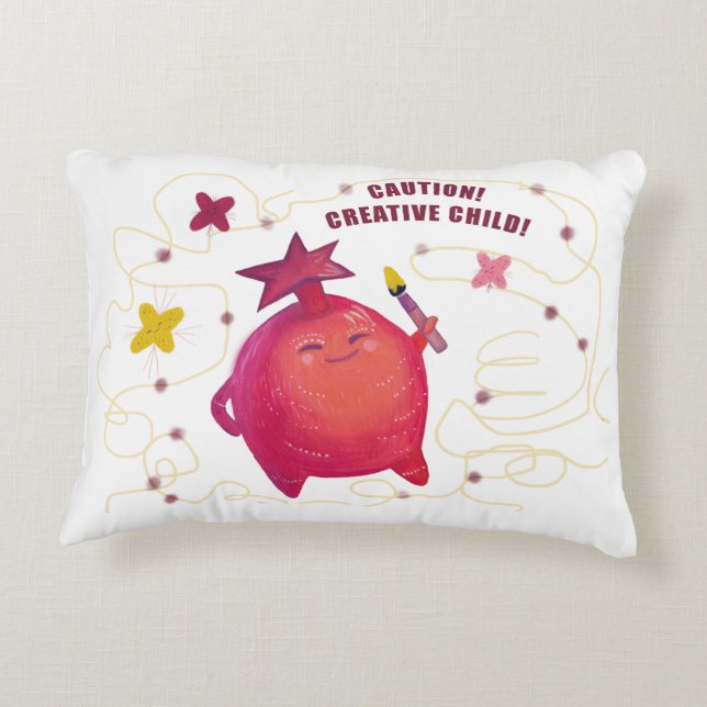 Schattigee vruchten Accent Pillow Accent Kussen (Achterkant)