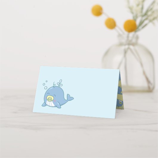Schattigee walvis Baby shower Kawaii (Voorkant)