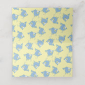 Schattigee walvis Baby shower Kawaii (Binnenkant ongevouwen)