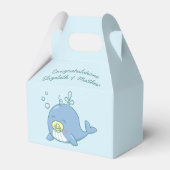 Schattigee walvis Baby shower Kawaii Bedankdoosjes (Achterkant)