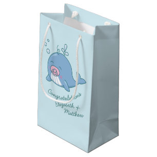 Schattigee Walvis Baby shower Kawaii Girl Pink Klein Cadeauzakje