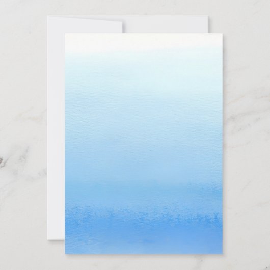 Schattigee walvis blauw Zee koraalrif 1e verjaarda Kaart (Achterkant)