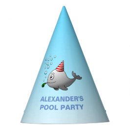 Schattigee walvis klaar voor feesten feesthoedjes