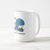 Schattigee walvis met camera koffiemok (Voorkant rechts)
