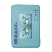 Schattigee walvissen Bathmat, Badkamerdecoratie, Badmat (Voorkant Verticaal)