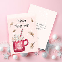 Schattigee warme cacao vakantie illustratie