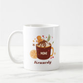 Schattigee warme chocolademelk met peperkoek koffiemok (Links)