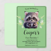 Schattigee wasbeer bosdieren bos vrienden (Voorkant / Achterkant)