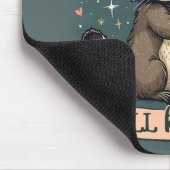 Schattigee Wasbeer en Ferret Knuffel met Grappige Muismat (Hoek)