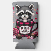 Schattigee wasbeer Valentijn Buffalo Plaid estheti (Achterkant)