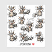 Schattigee wasberen Scrapbook Stationery Stickers (Vel)