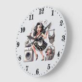 Schattigee  wasvrouw grote klok (Hoek)