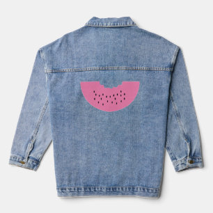 Schattigee Watermeloen Slice – Zoet, Sappig & Esth Denim Jacket