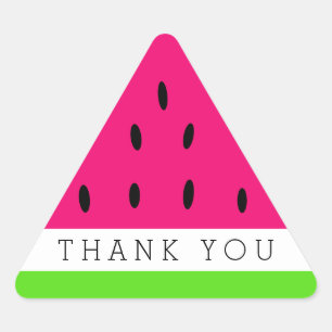 Schattigee Watermelon Slice Dank u Driehoek Sticker