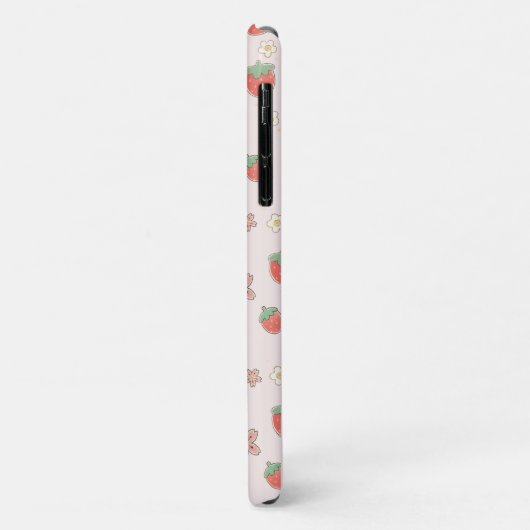 Schattigee Waterverf bloemenaardbeienpatroon Case-Mate iPhone Case (Achterkant/links)