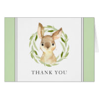 Schattigee Waterverf Bunny Dank je