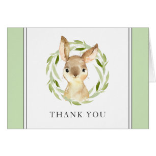 Schattigee Waterverf Bunny Dank je