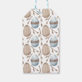 Schattigee waterverf Bunny Easter aanpasbaar Cadeaulabel (Achterkant)