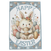 Schattigee waterverf Bunny Easter aanpasbaar Medium Cadeauzakje (Voorkant)