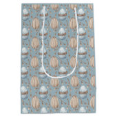 Schattigee waterverf Bunny Easter aanpasbaar Medium Cadeauzakje (Achterkant)