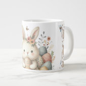 Schattigee waterverf Bunny Easter Extra Grote Beker (Voorkant rechts)